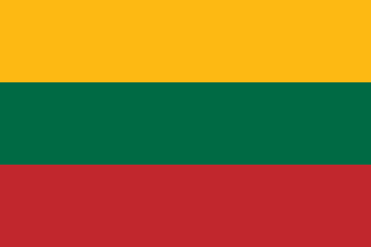 Flag lithuania